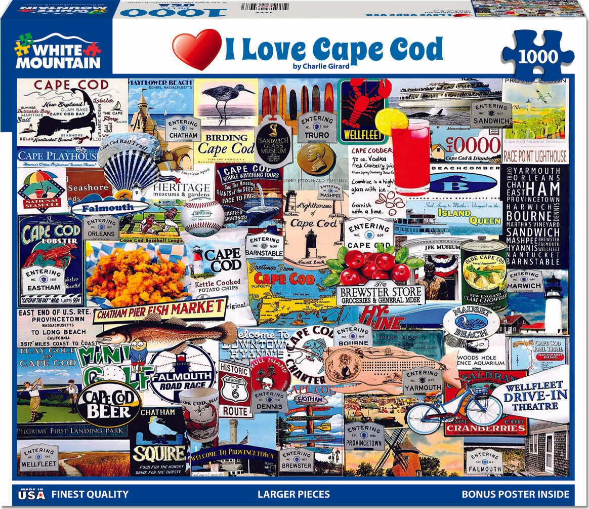 1000pc Puzzle - I Love Cape Cod