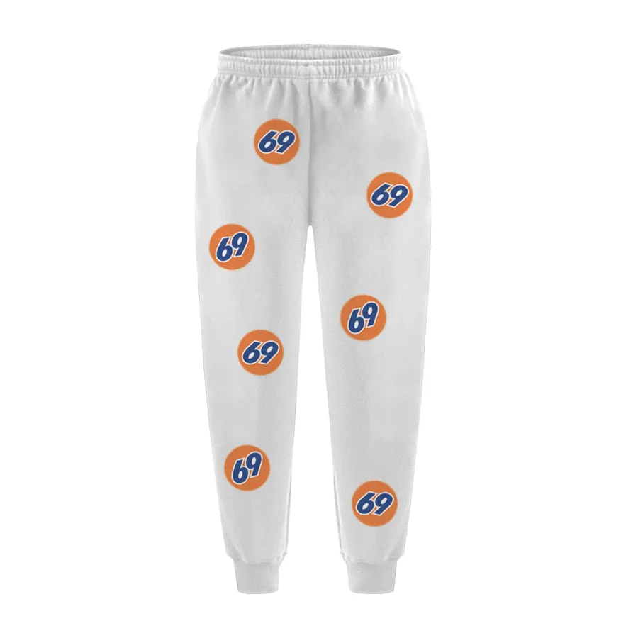 69 GAS STATION SWEATPANTS WHITE - MJN