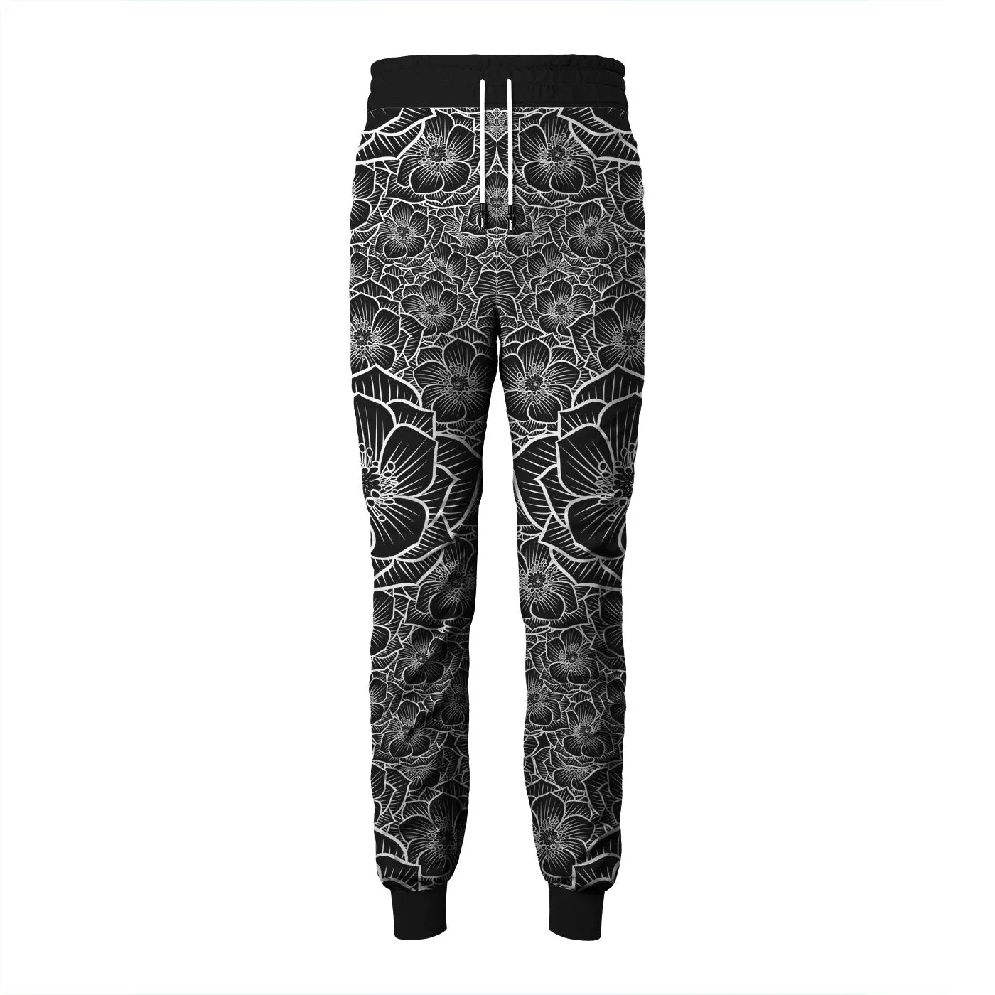 Achromic Flower Sweatpants