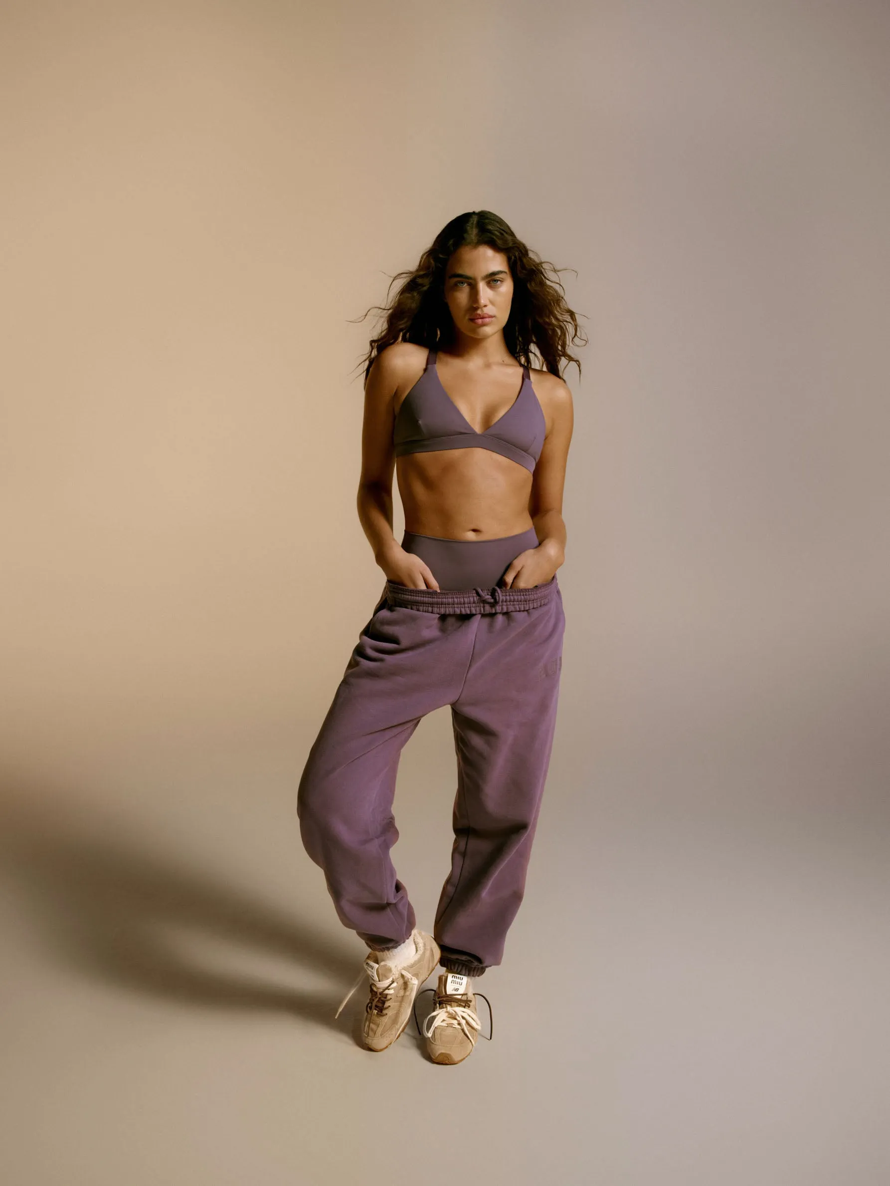 ADA Stitch Sweatpants - Violet Purple