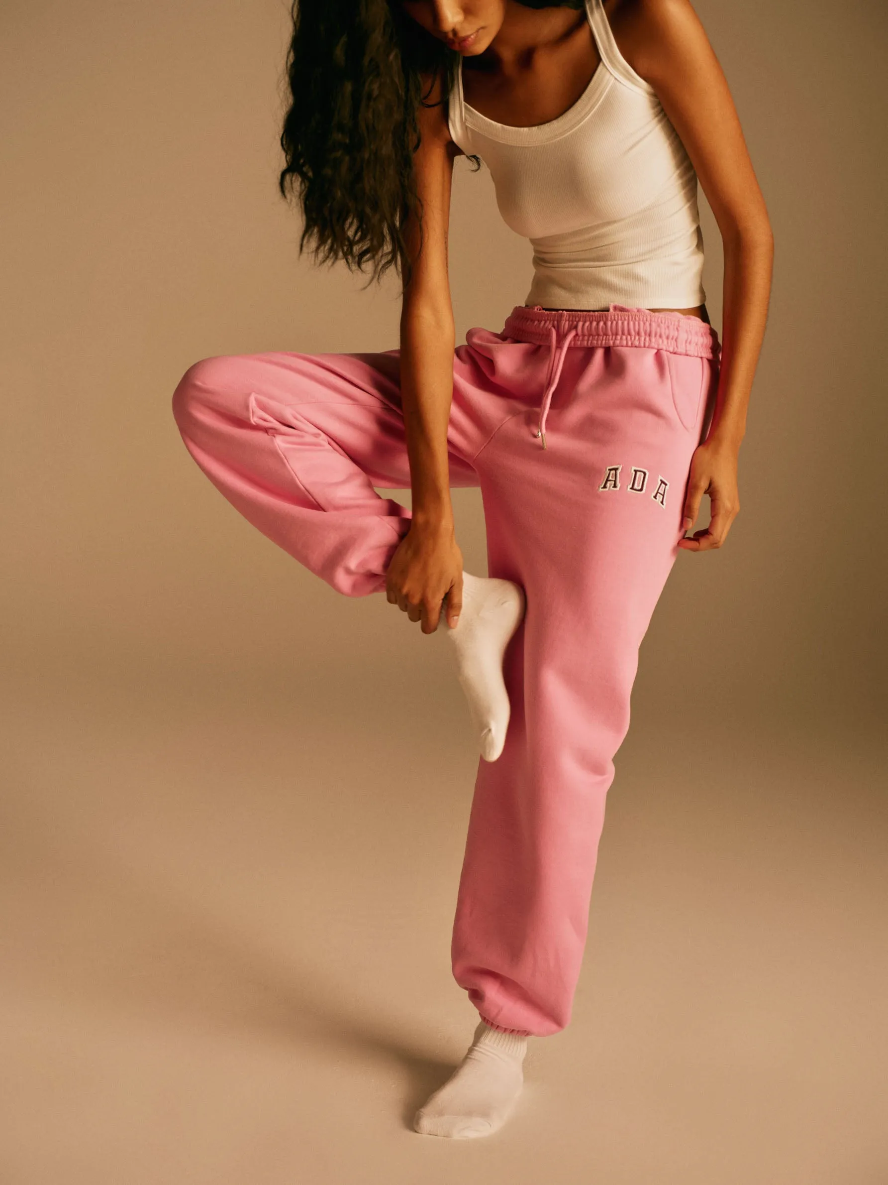 ADA Sweatpants - Candy Pink/Burgundy