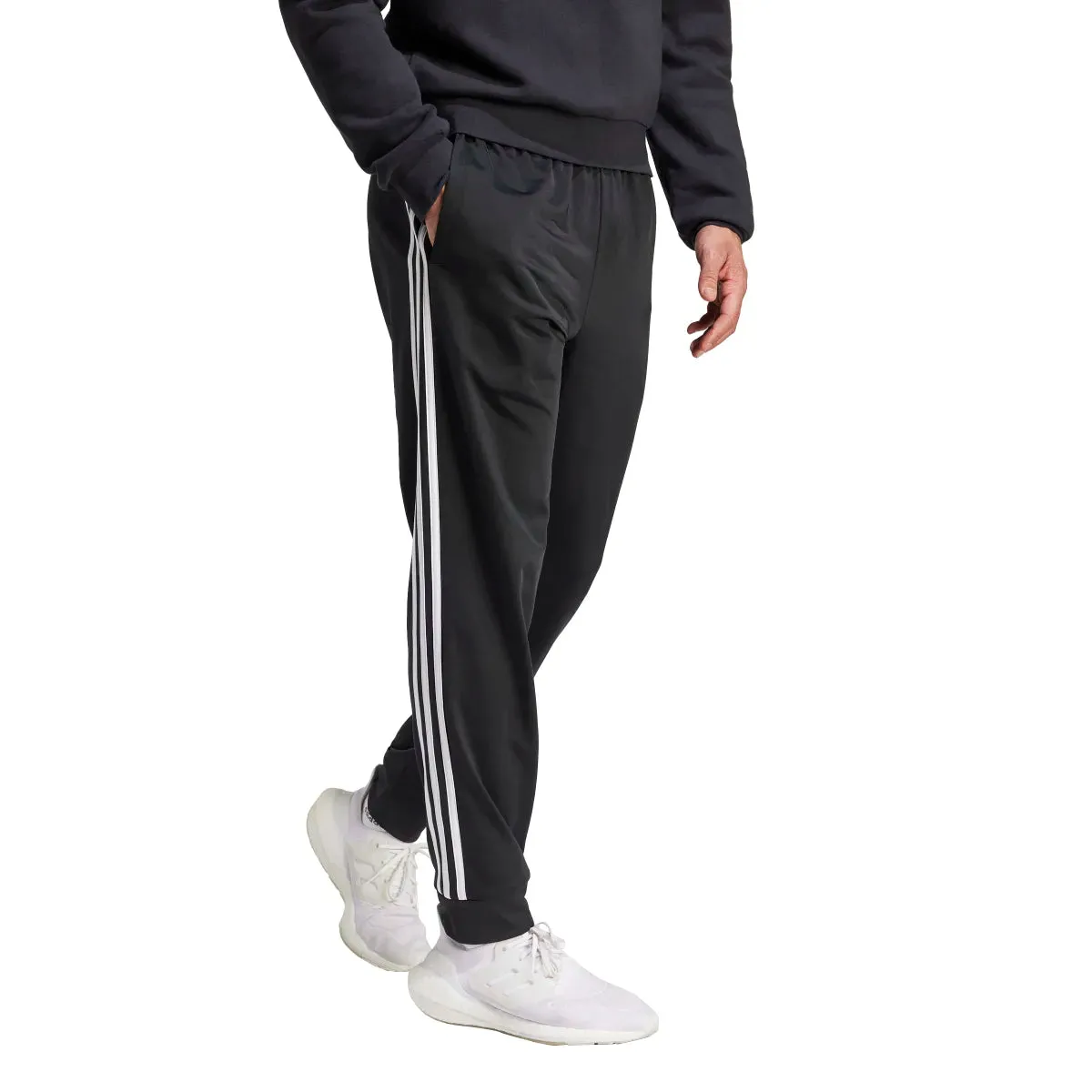 adidas Men's Essentials Warm-Up Tapered 3-Stripes Tracksuit Pants