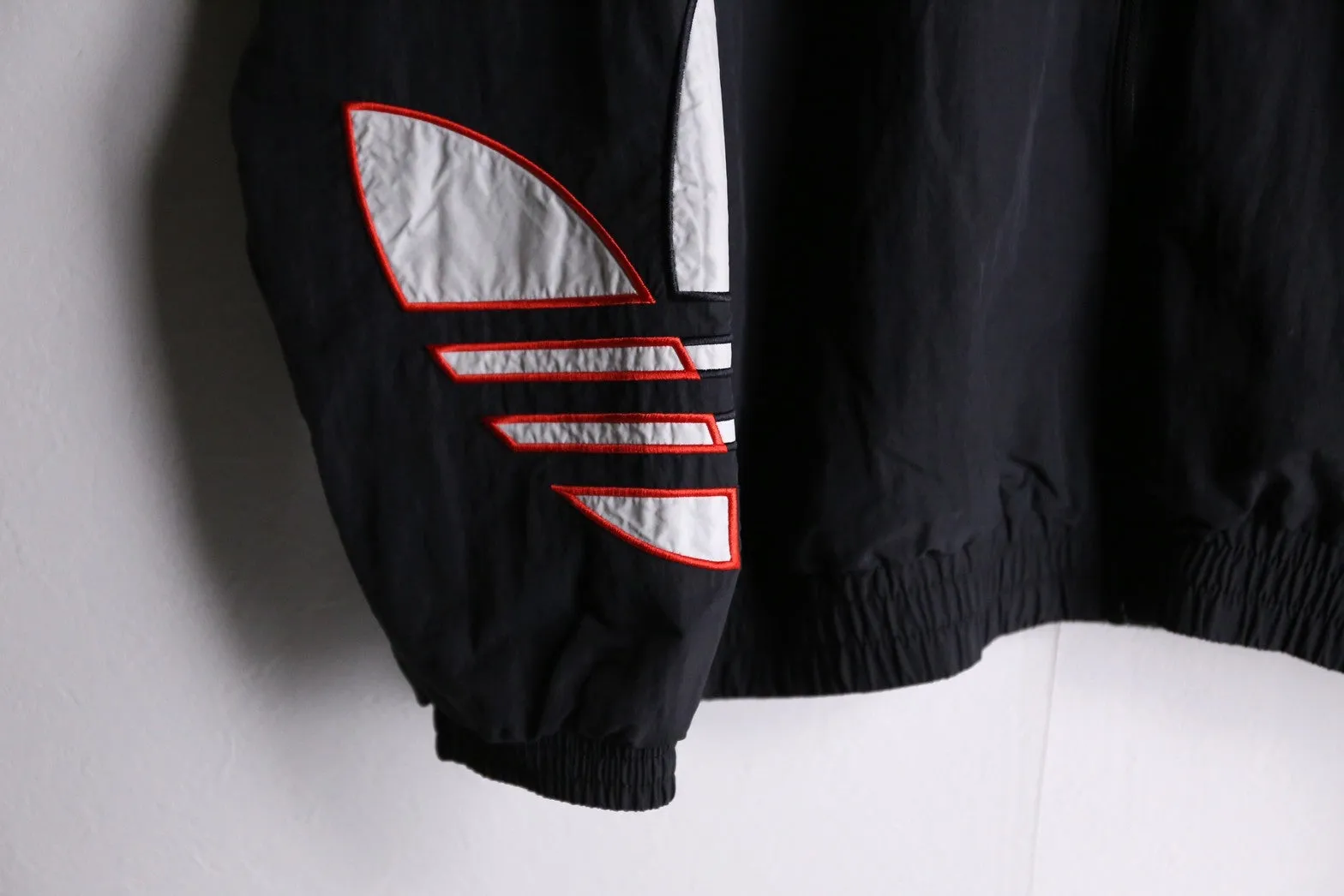 ”adidas“big logo mark black track jacket