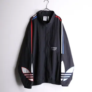 ”adidas“big logo mark black track jacket