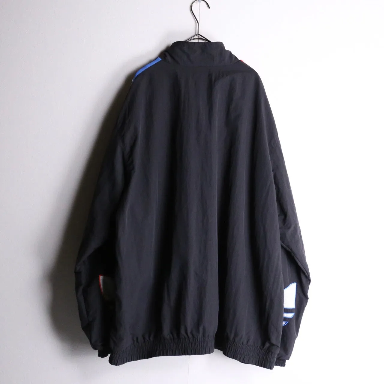 ”adidas“big logo mark black track jacket