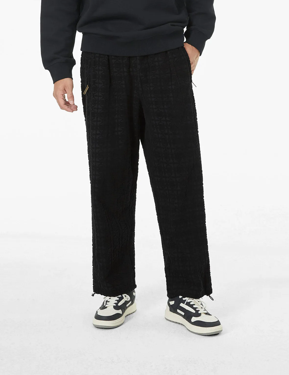 Allover Kamon Jacquard Relax Fit Sweatpants