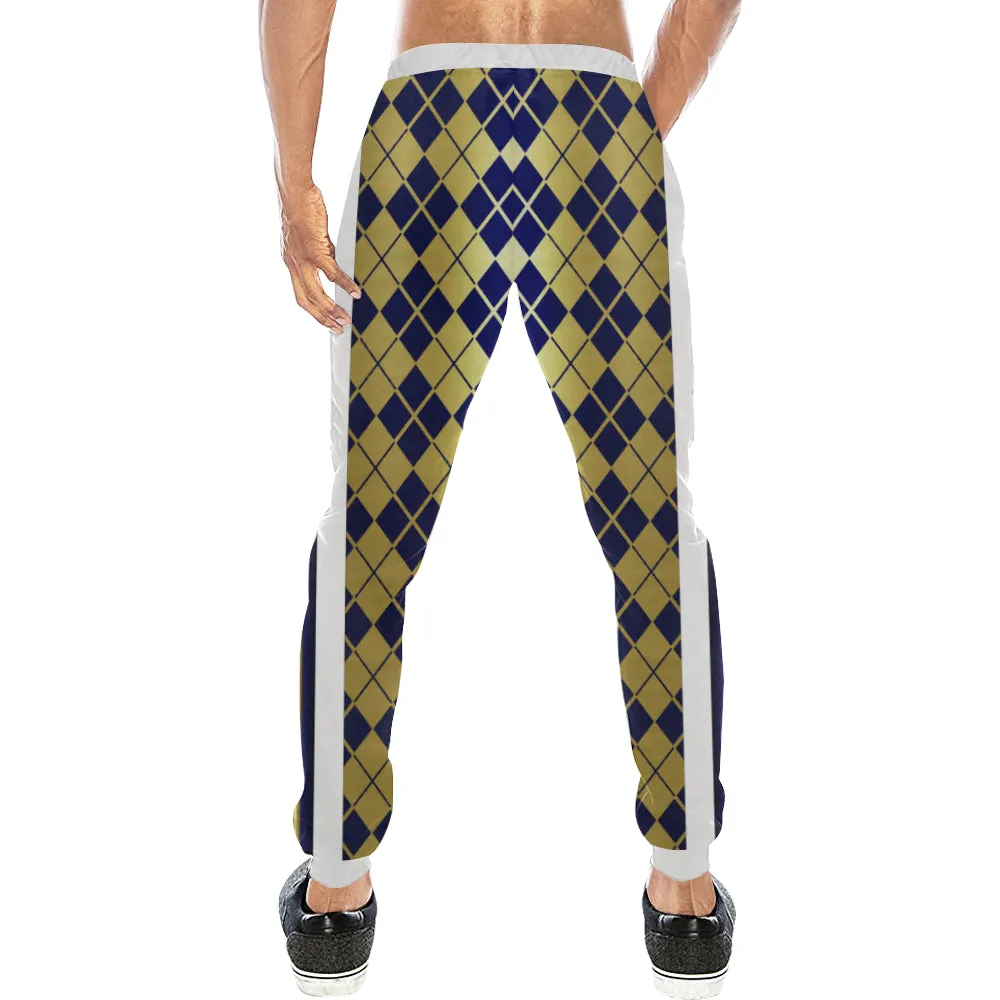 ARLEQUIN BLUE Men's All Over Print Sweatpants