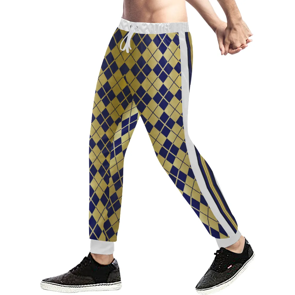 ARLEQUIN BLUE Men's All Over Print Sweatpants