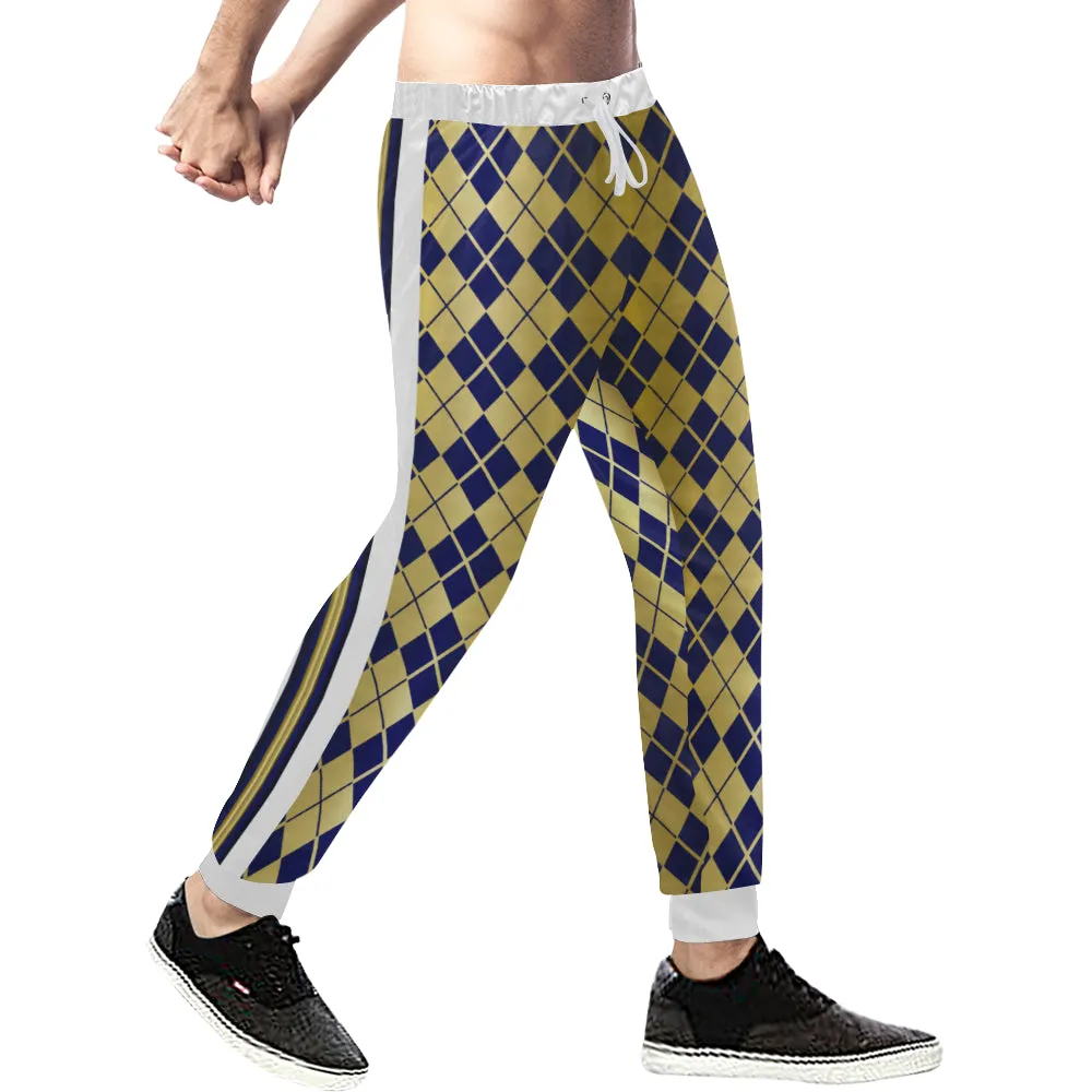 ARLEQUIN BLUE Men's All Over Print Sweatpants