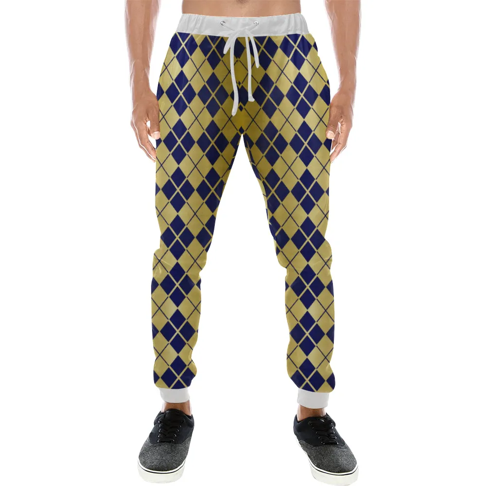 ARLEQUIN BLUE Men's All Over Print Sweatpants