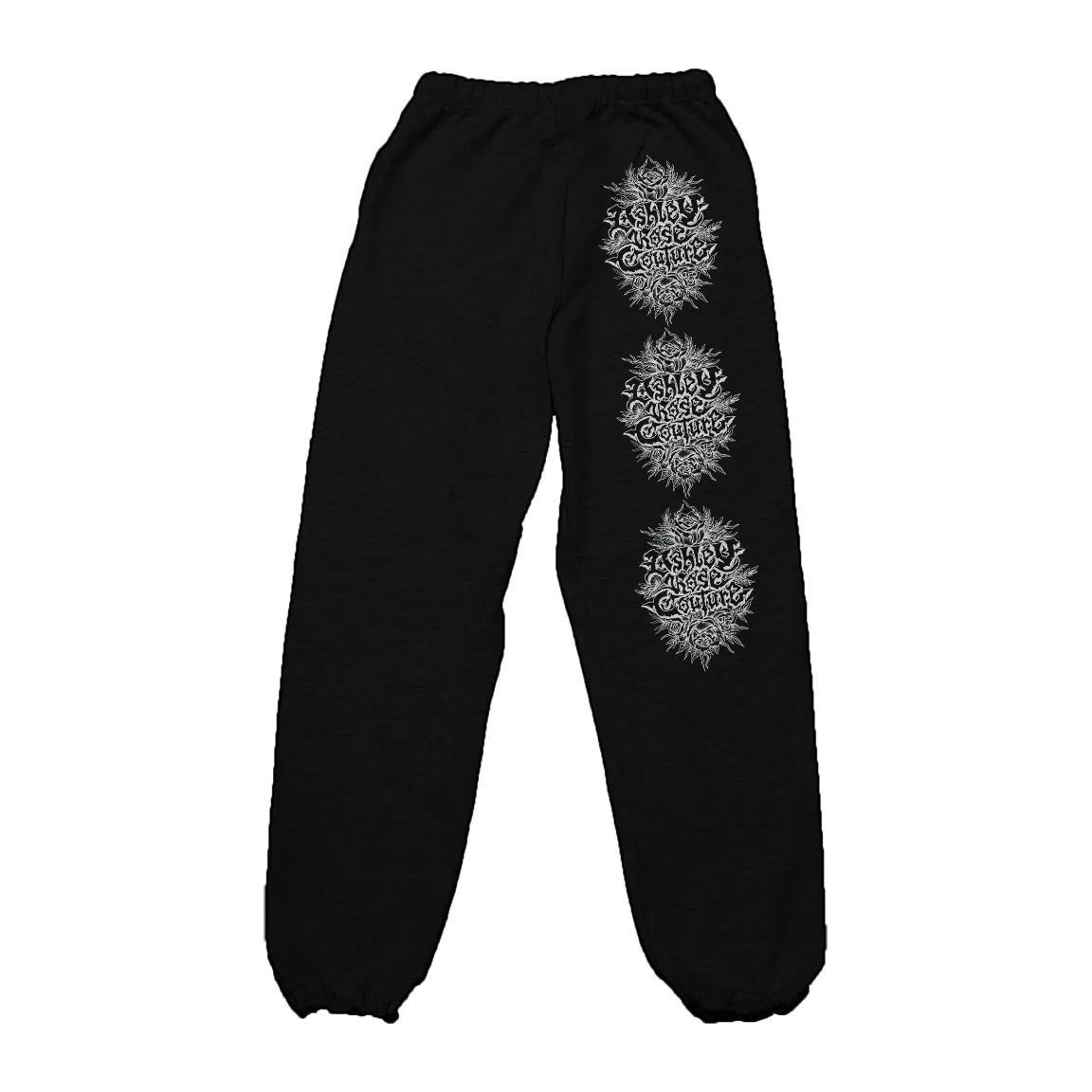 Ashley Rose Couture "Logo: White" Sweatpants