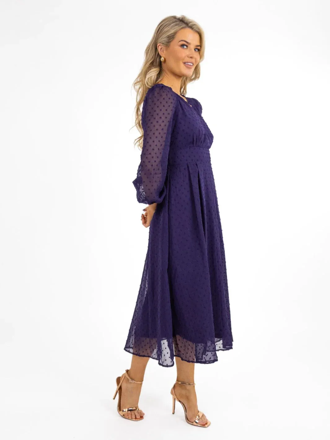 AUDREY MIDI DRESS (PURPLE)