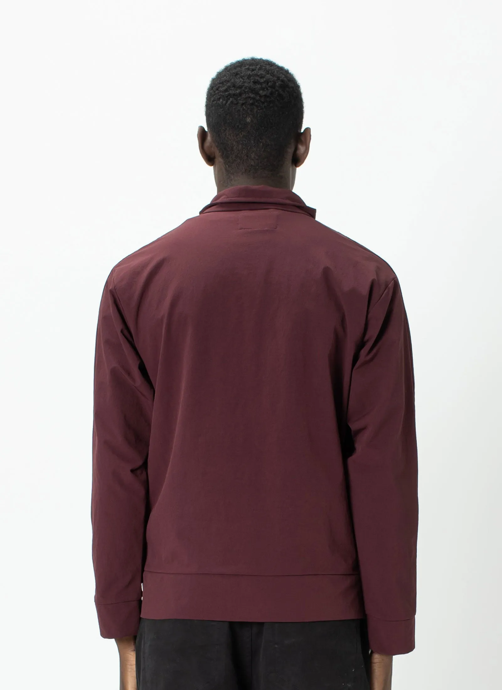 Badge Track Jacket Oxblood