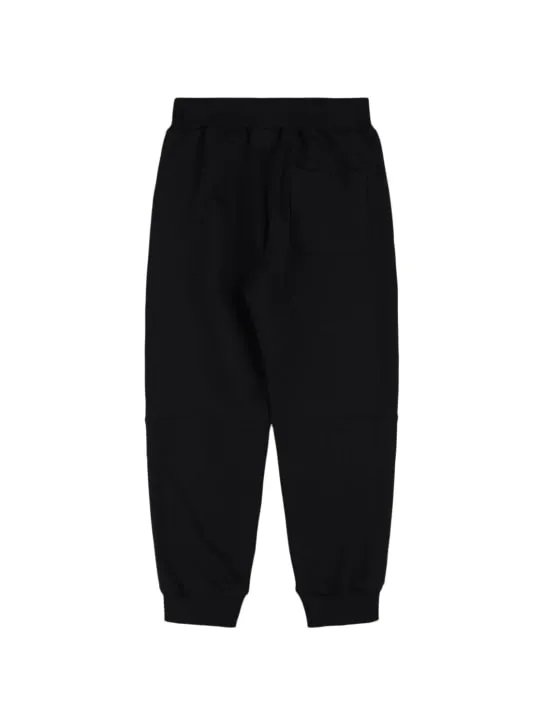 Balmain   Cotton sweatpants w/padded inserts 