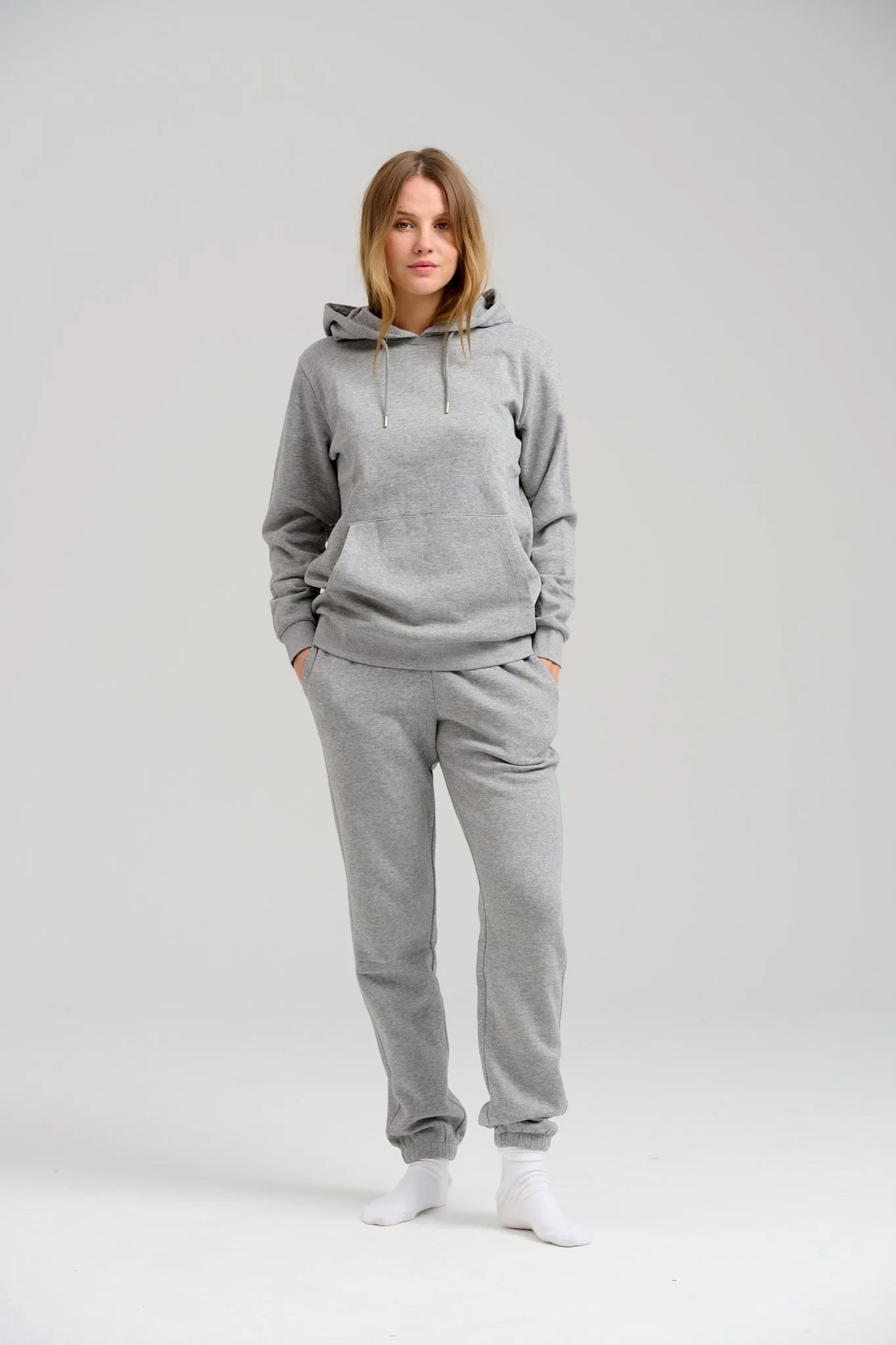 Basic Sweatpants - Light Grey Melange