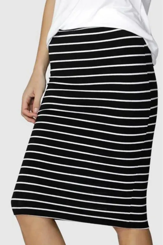 BETTY BASICS - Alicia stripe midi skirt! 8