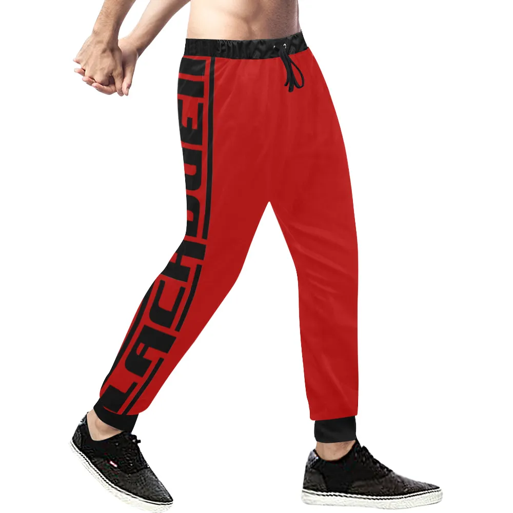 BLACC BORDER RED Men's All Over Print Sweatpants