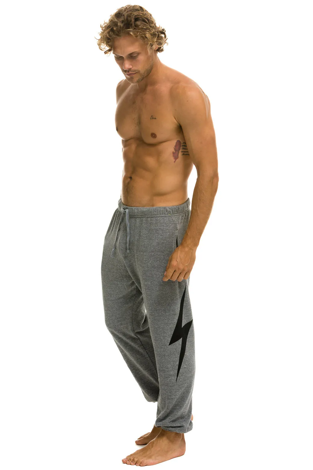 BOLT SWEATPANTS - HEATHER GREY