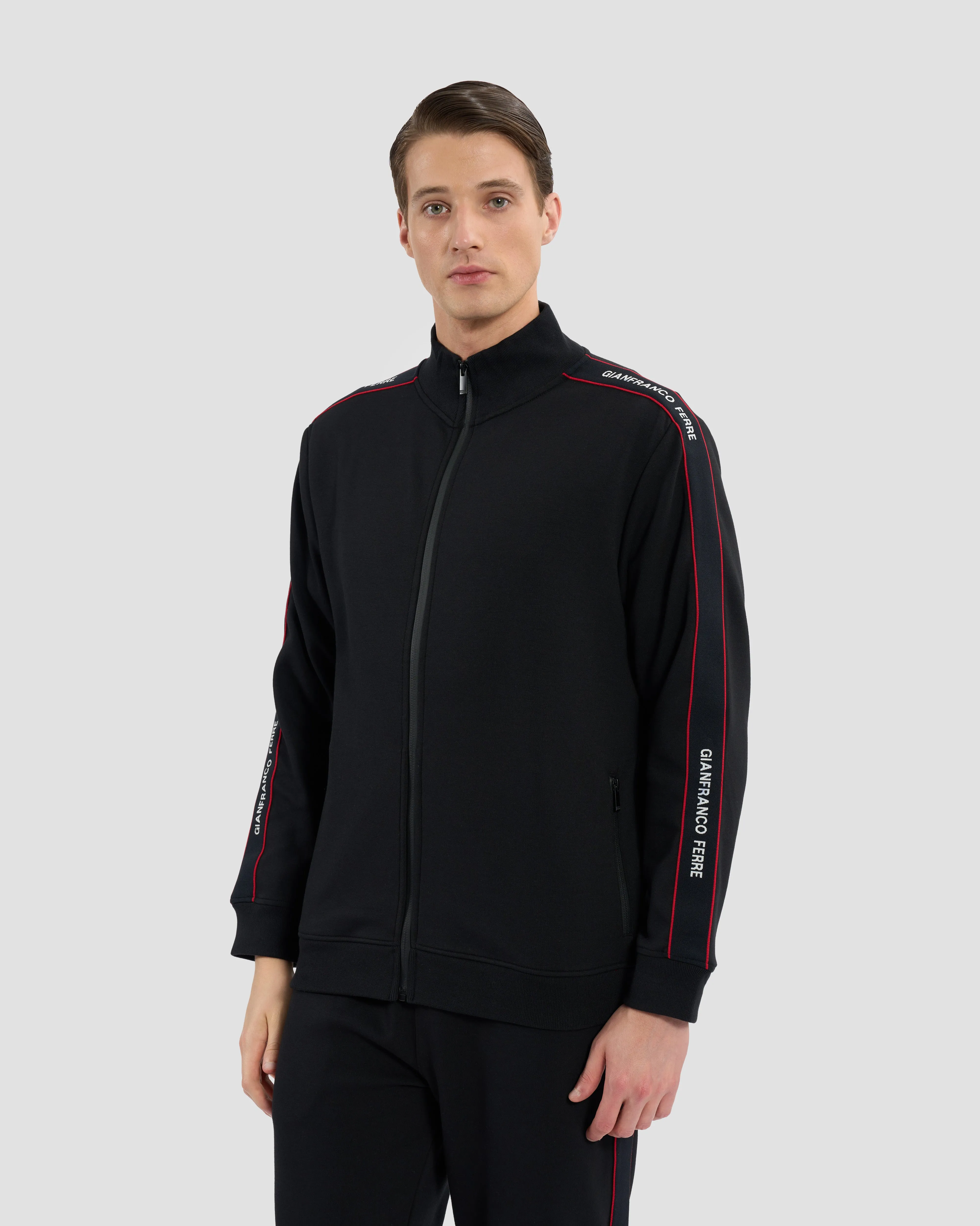 Brand Taped Sleeve Track Jacket