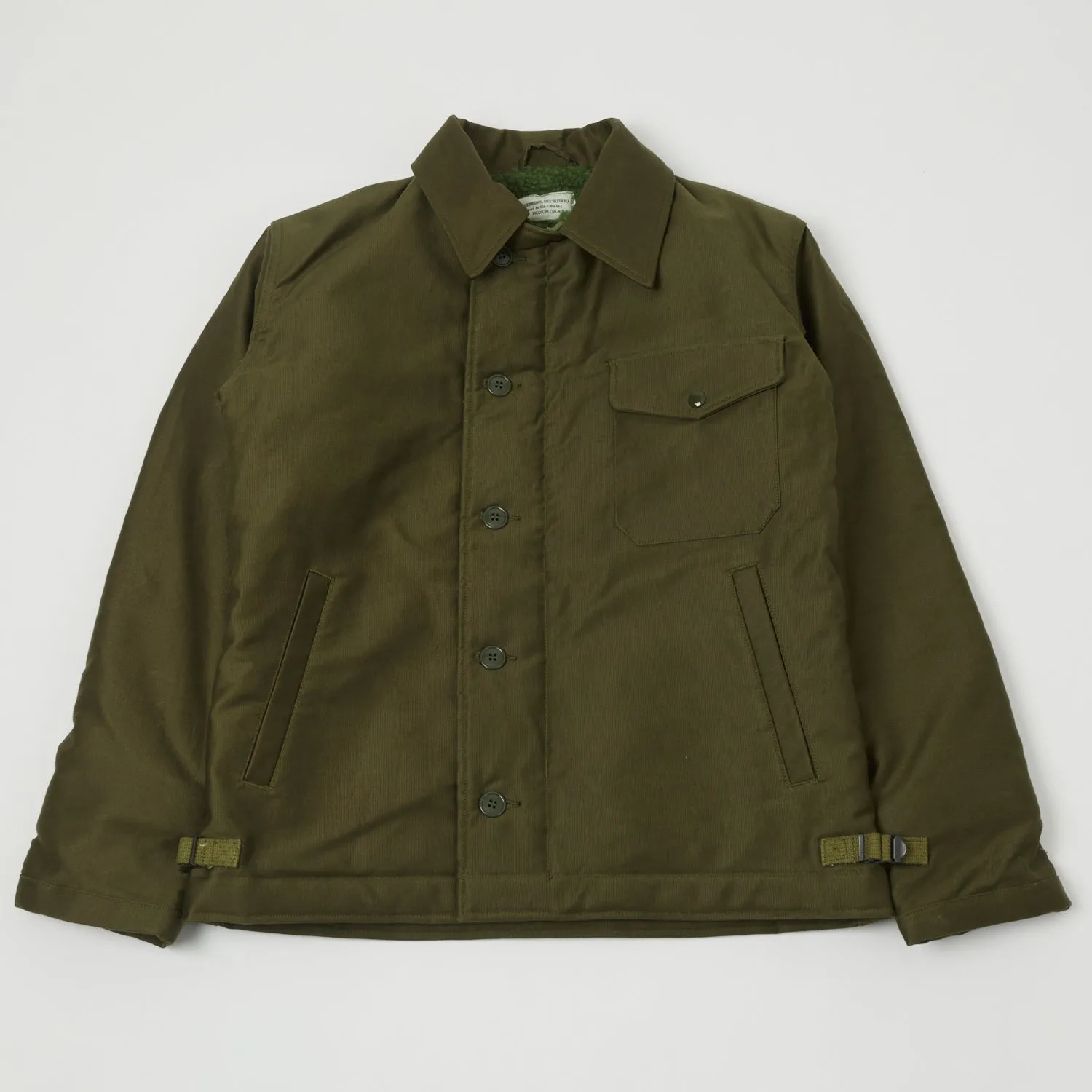 Buzz Rickson's Type A-2 Jungle Cloth Deck Jacket - Olive