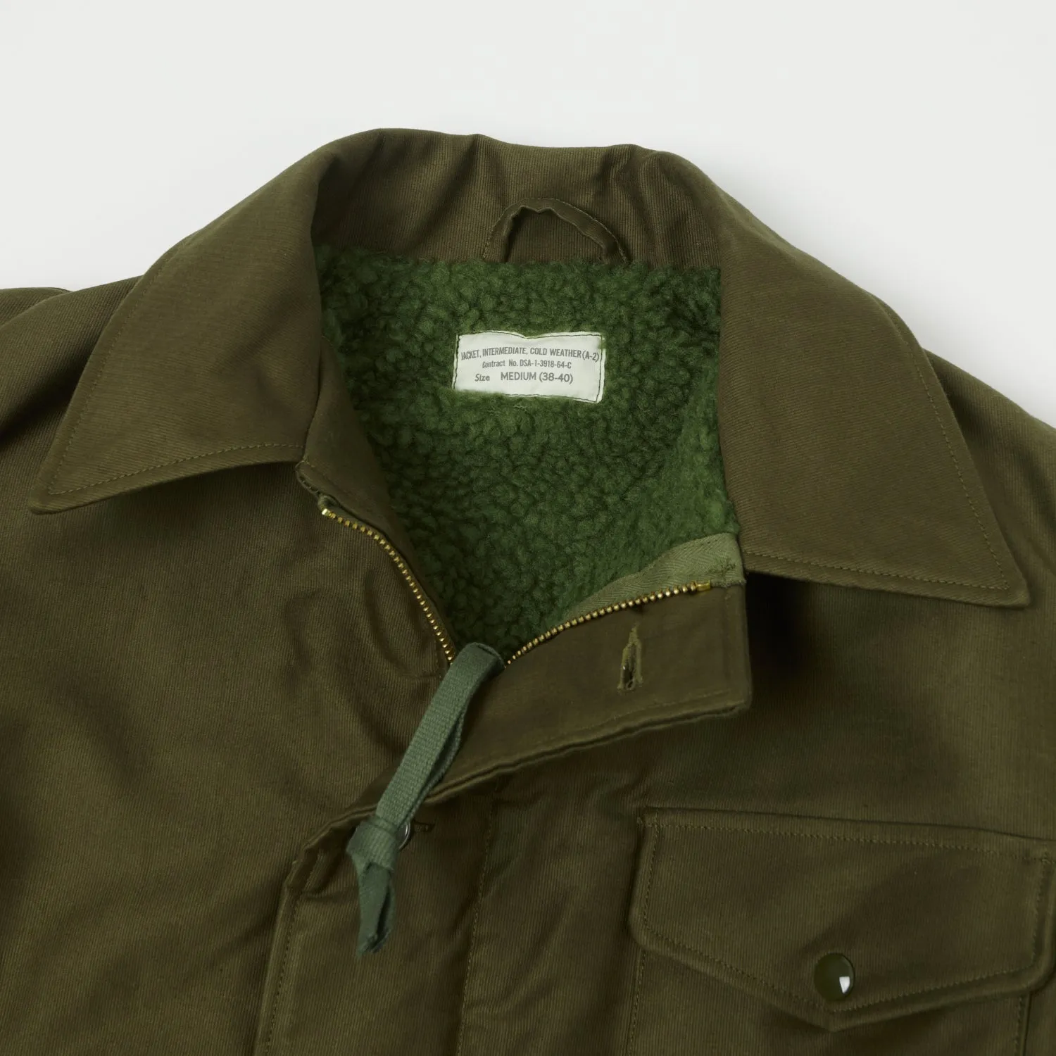 Buzz Rickson's Type A-2 Jungle Cloth Deck Jacket - Olive