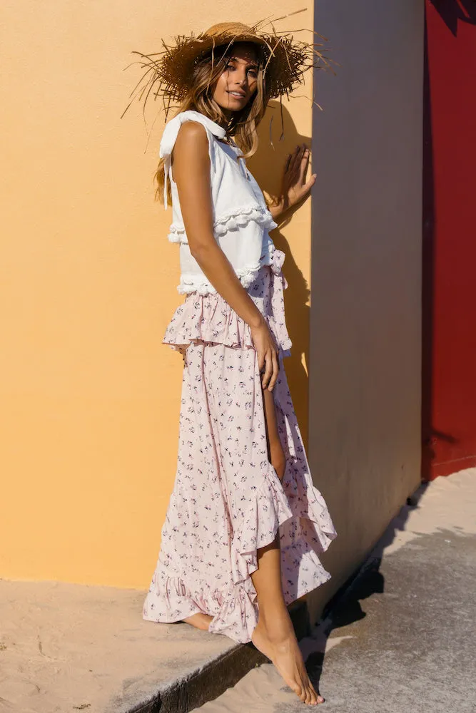 Cam Encanto Maxi Skirt Pink