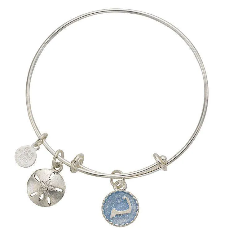 Cape Cod Sand Dollar Bangle Bracelet