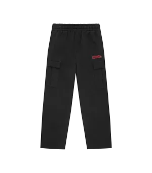 CARGO SWEATPANTS - BLACK