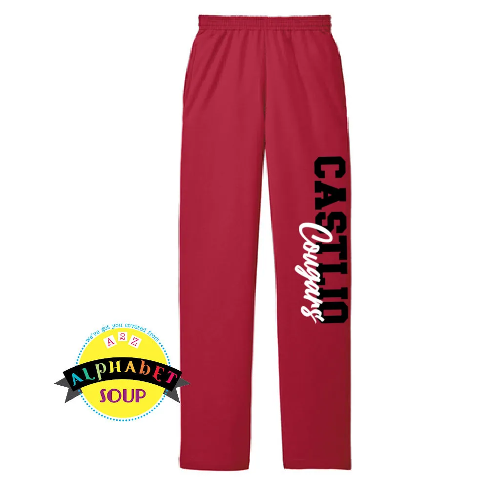 Castlio Elementary Open Bottom Cuff Sweatpants