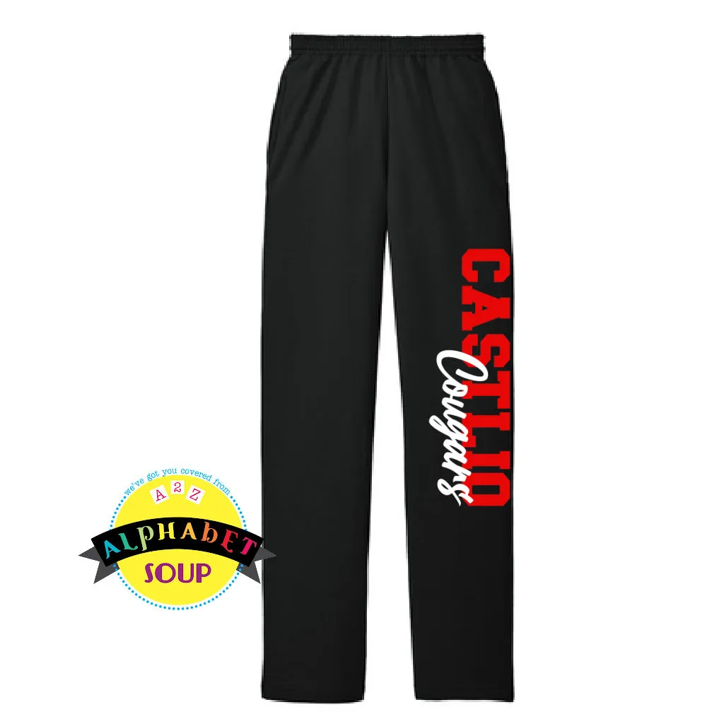 Castlio Elementary Open Bottom Cuff Sweatpants