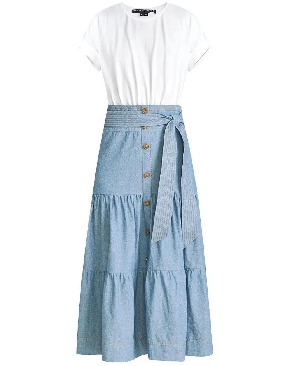 Chambray Emmit T-Shirt Midi Dress