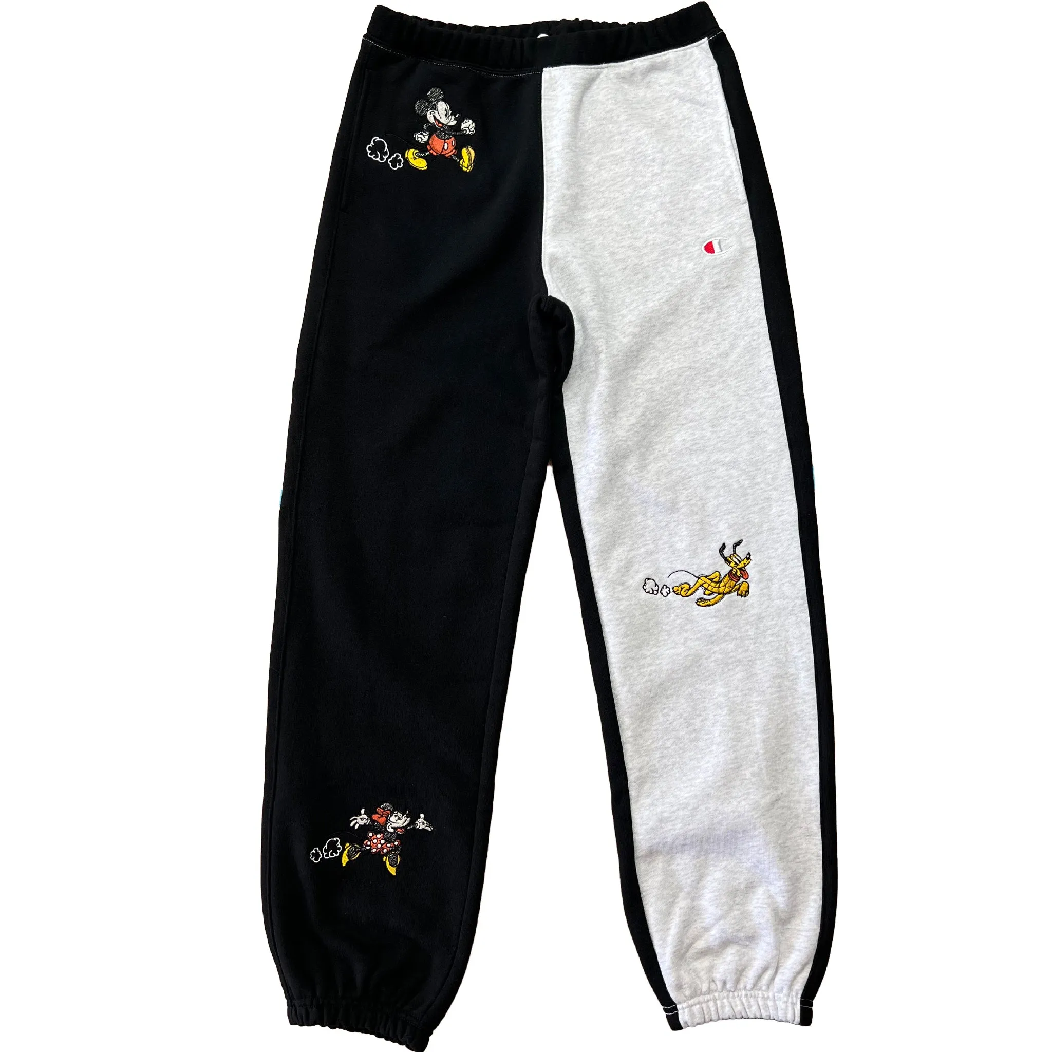 Champion X Disney Mickey Minnie Pluto Patches Reverse Weave Hoodie or Sweatpants