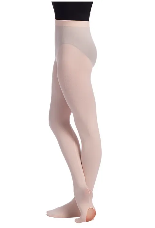 Child Mesh Seamed Convertible Tights- TS95