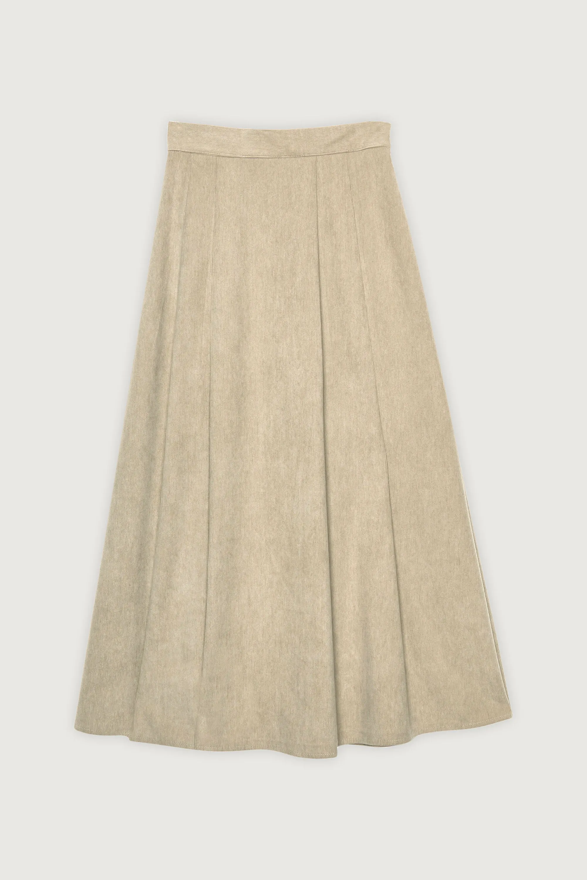 CORDUROY MIDI SKIRT