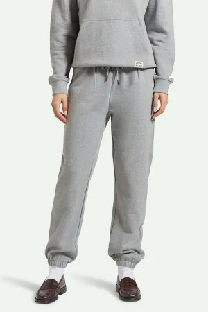 Cross Loop French Terry Sweatpant - Heather Grey