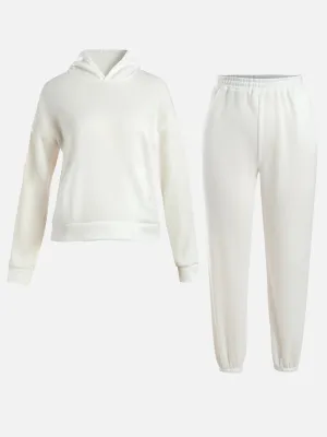 Cushy White Sweatsuit