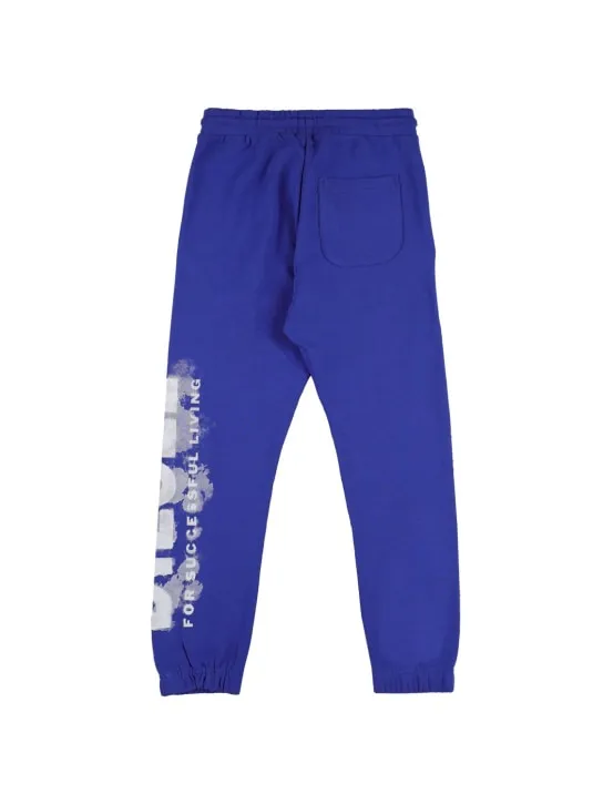 Diesel Kids   Rubberized logo cotton sweatpants 