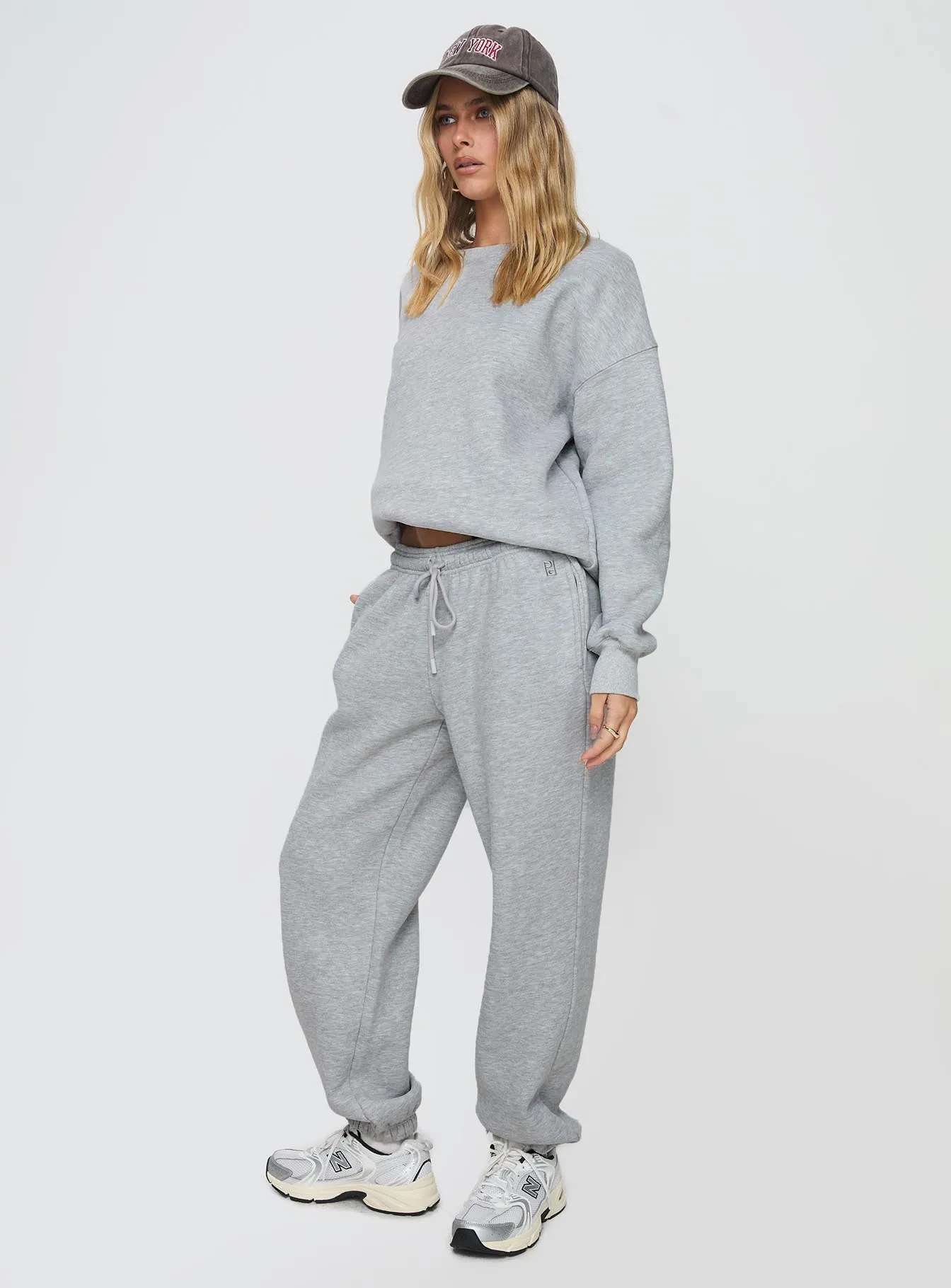 Dream Fleece Ankle Cuff Sweatpants Grey Marle