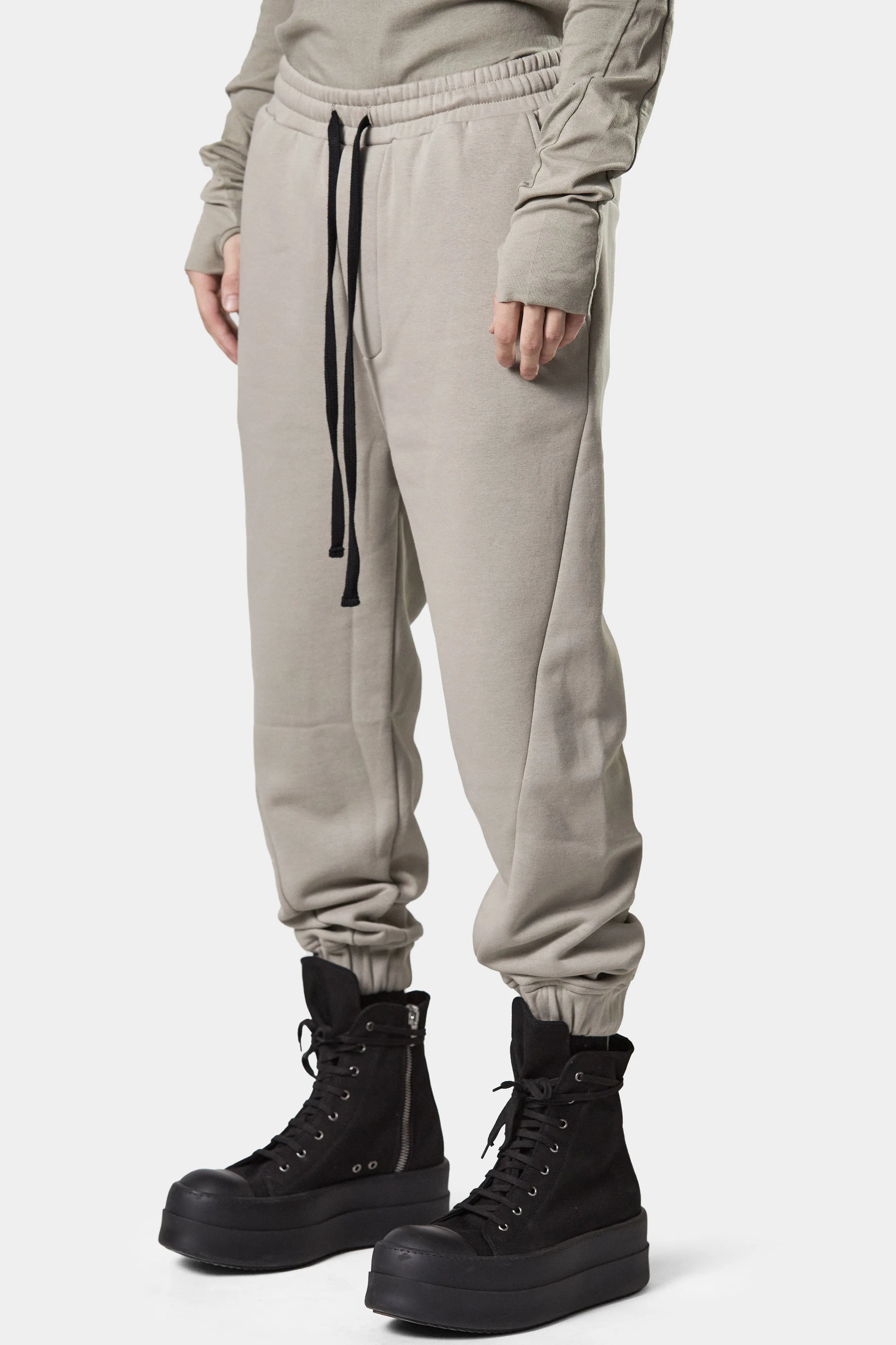 Drop crotch sweatpants, Beige