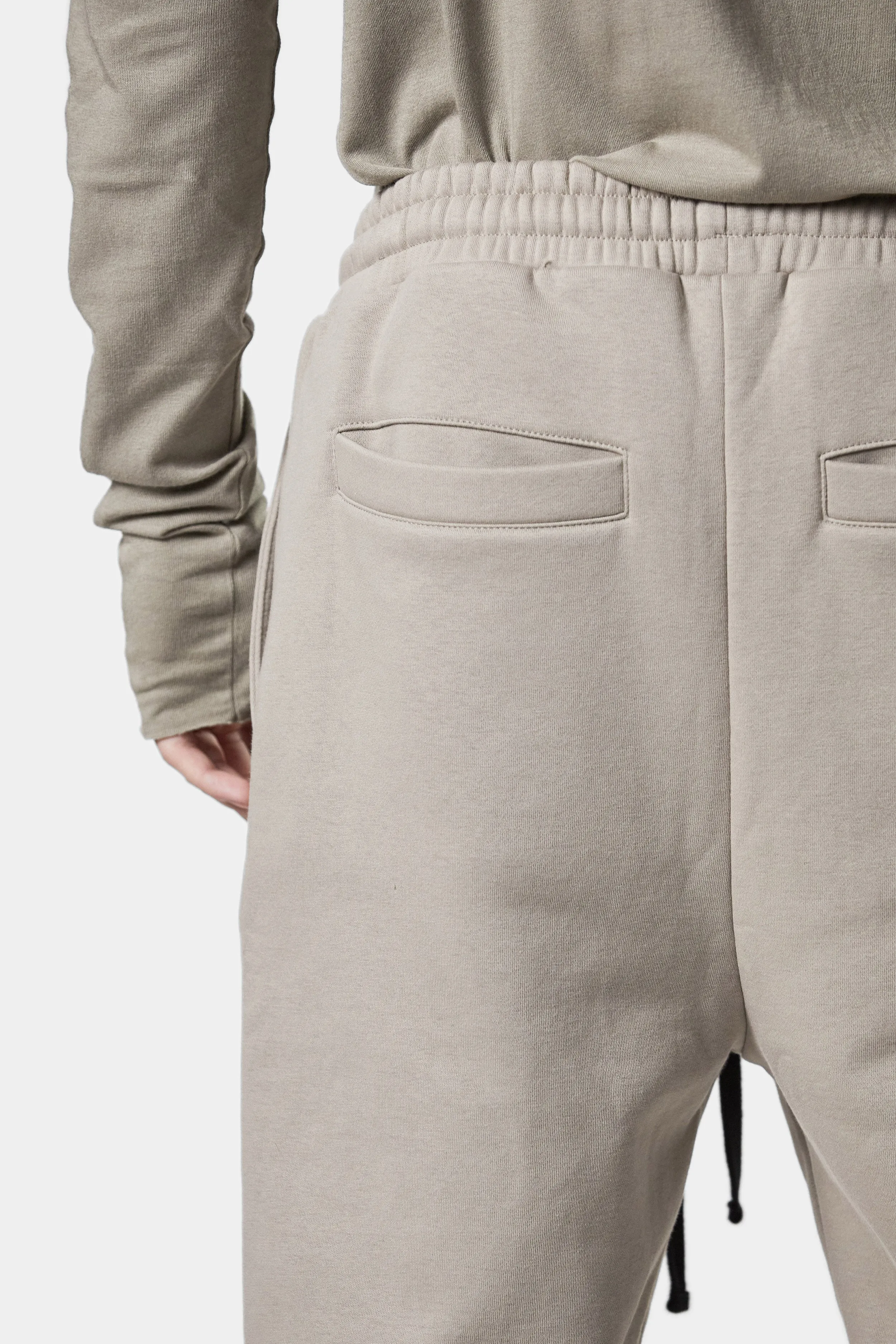 Drop crotch sweatpants, Beige