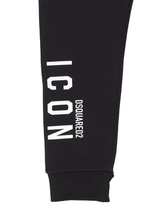 Dsquared2   Icon logo print cotton sweatpants 