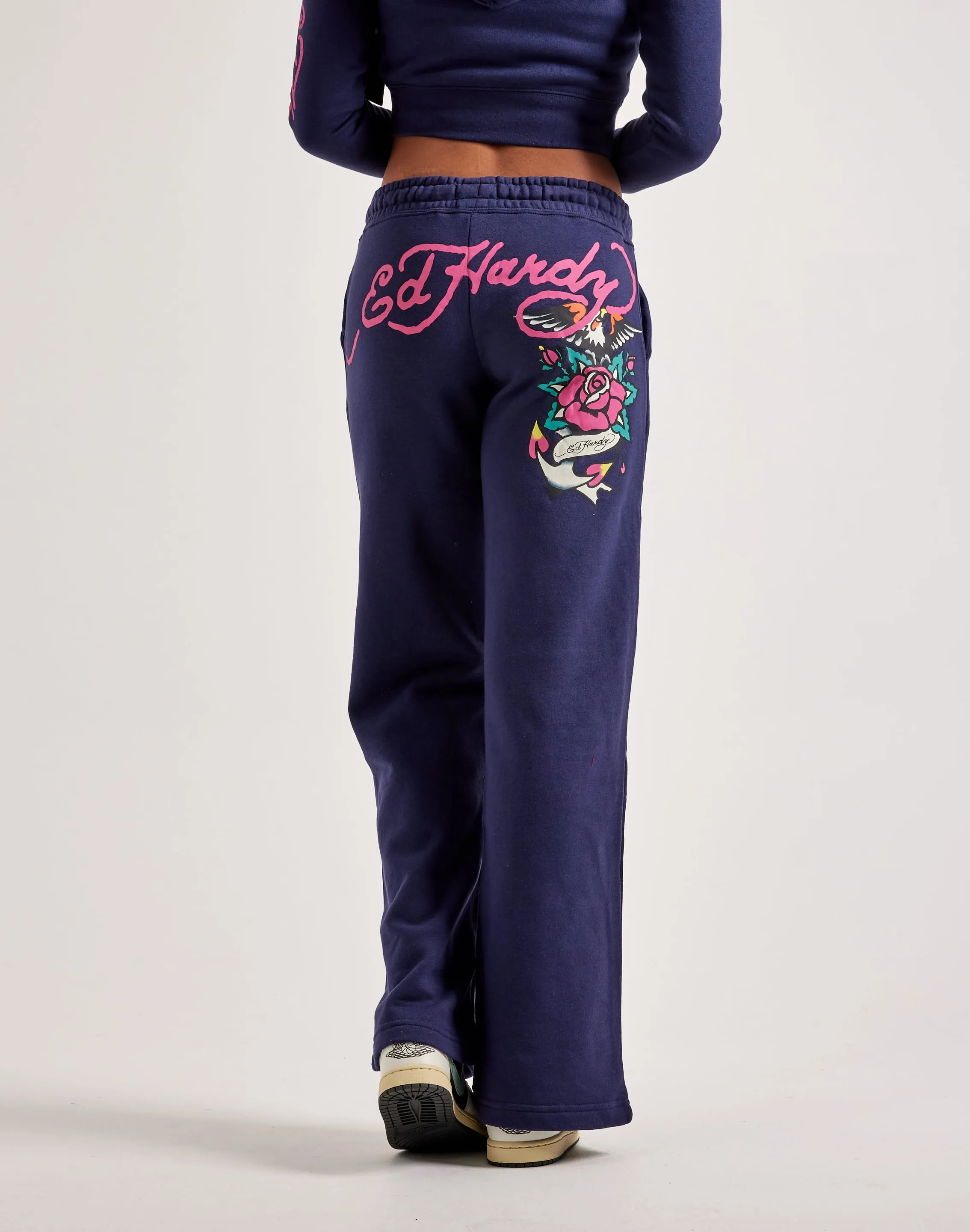 Ed Hardy Eagle Rose Fleece Pants