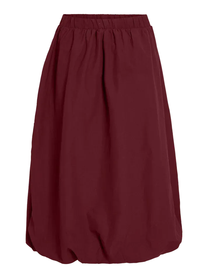 Eimear Midi Balloon Skirt (Cabernet)