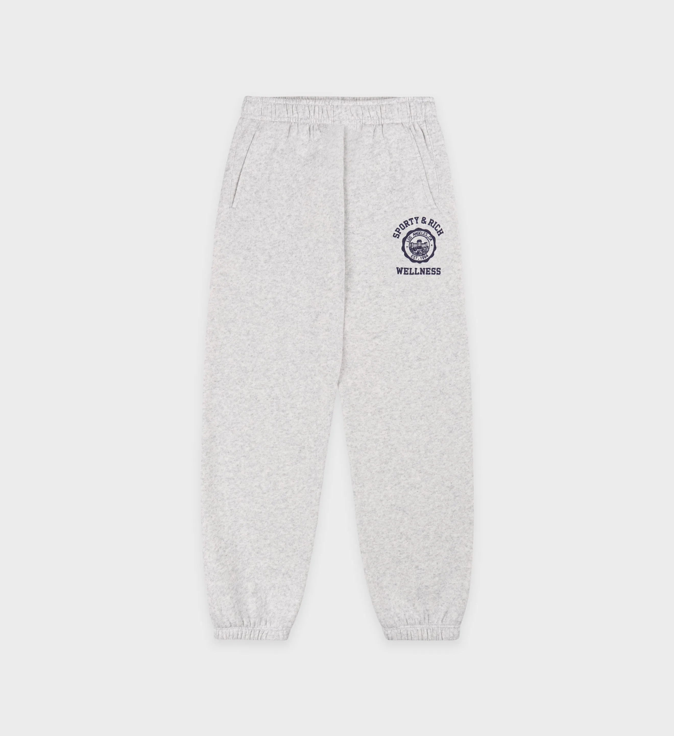 Emblem Kids Sweatpant - Heather Gray/Navy