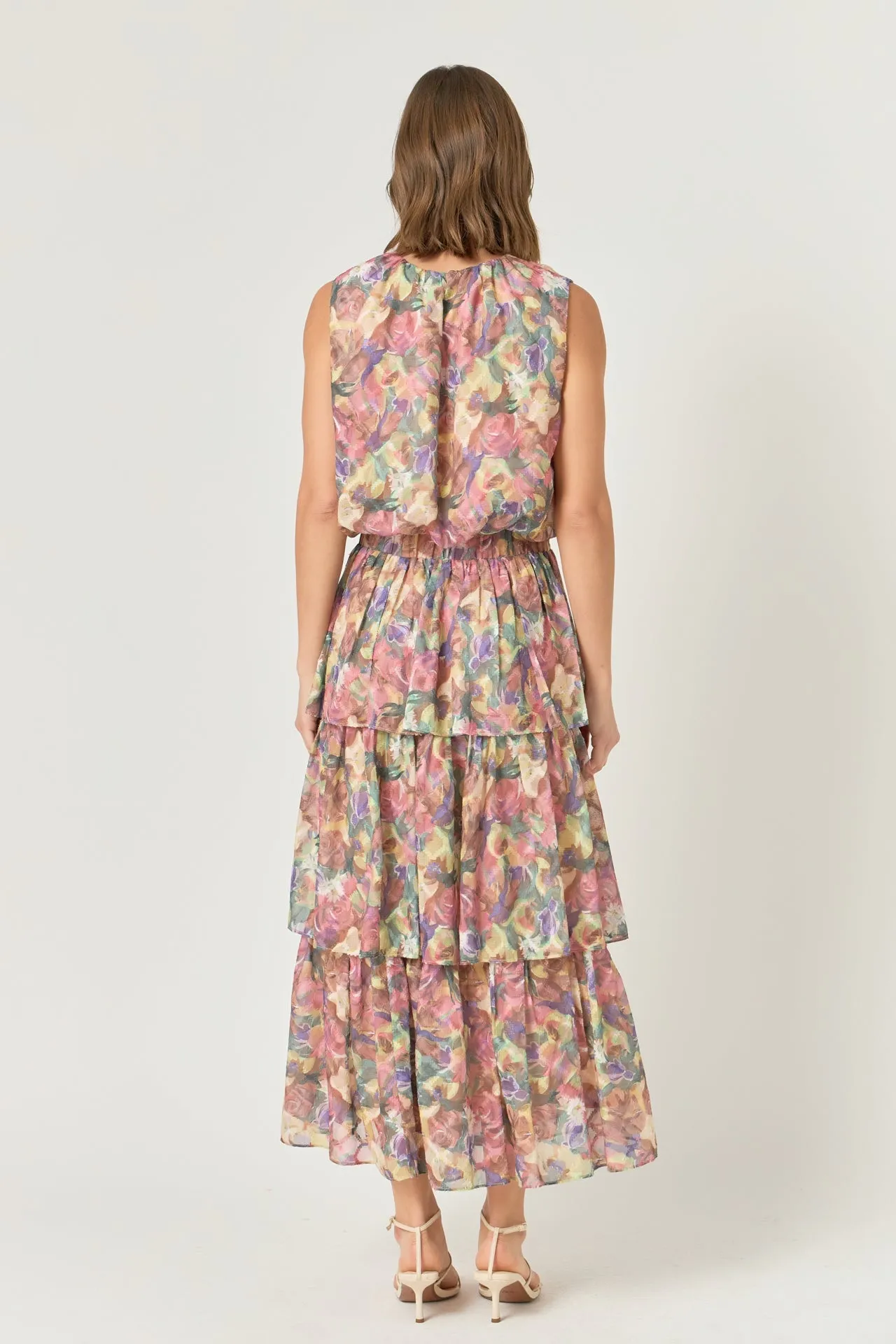 Endless Rose - Floral Tiered Maxi Skirt