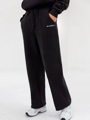 Everyday Wide Leg Sweatpants - Black