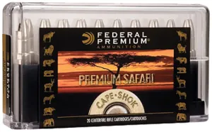 Federal P375T2 Cape-Shok 375 H&H Magnum TB Sledgehammer Solid 300GR 20Bx/10Cs