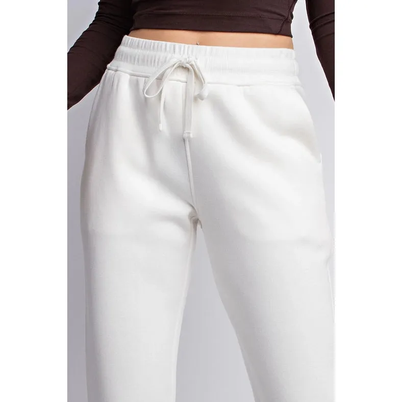 Fleece French Terry Sweatpant Ivory