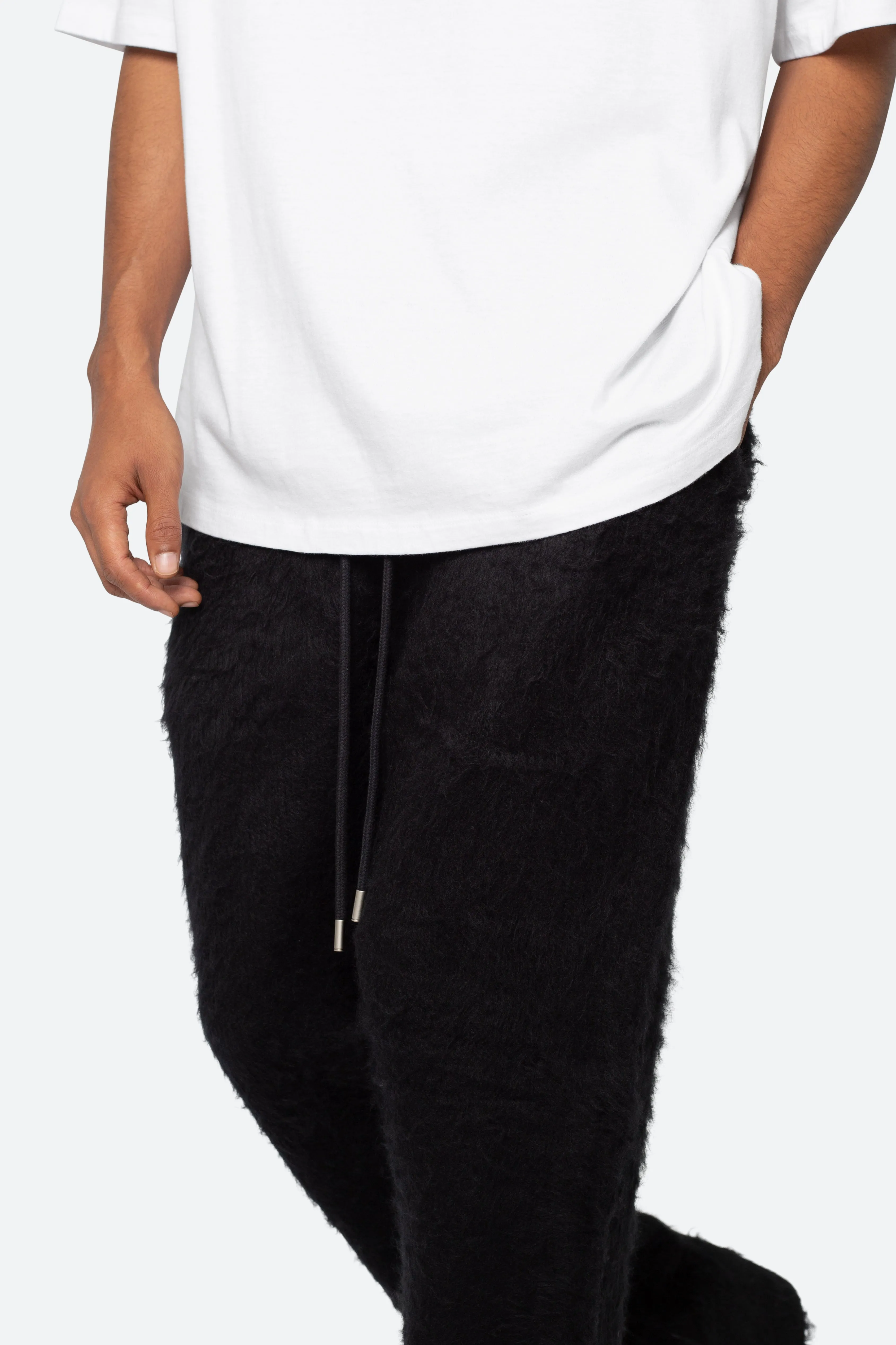 Fuzzy Sweatpants - Black