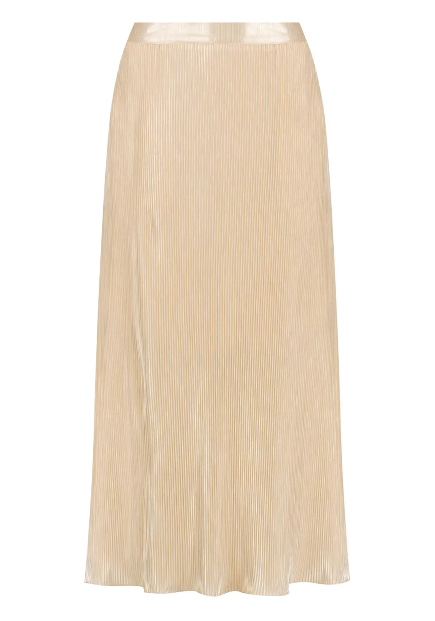 Galaxy Gold Pleated Maxi Skirt